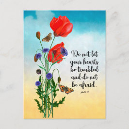 Laat uw hart niet in de war zijn briefkaart