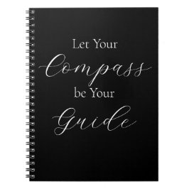 'Laat uw kompas uw gids zijn' Wit Notitieboek