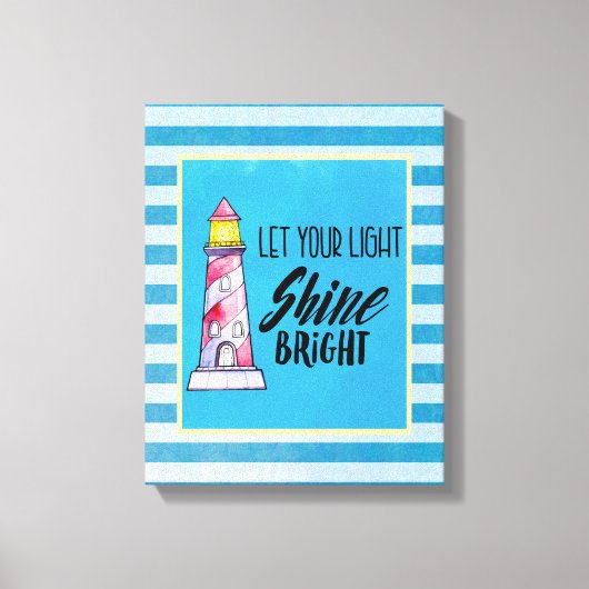 Laat uw licht helder vuursteentje passen canvas afdruk (Voorkant)
