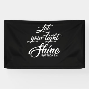 Laat uw licht Matthew Christelijke zijn Spandoek