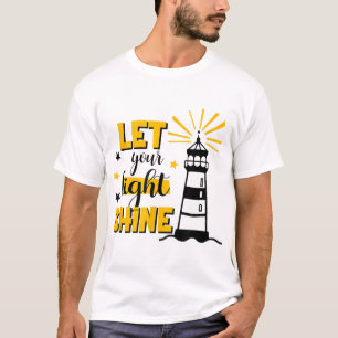 Laat uw licht schijnen Christelijk geloof Jezus Go T-shirt
