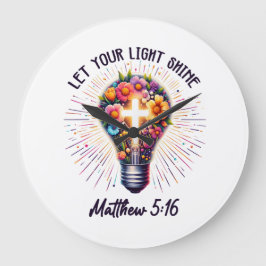 Laat uw licht schijnen grote klok