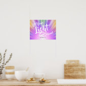 Laat uw licht schijnen Matthew 5 16 | Kleurrijk Poster (Keuken)