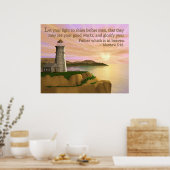 Laat uw licht schijnen poster (Keuken)