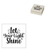 Laat uw licht schijnen 	rubberstempel (Gestempeld)