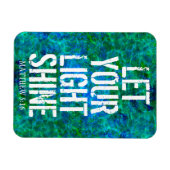 LAAT UW LICHTSCHIJN POSTER LATEN ZIEN MAGNEET (Horizontaal)