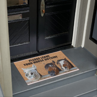 Laat uw paard buiten deurmat