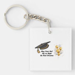 Laat uw Pet vliegen voor een afstuderen Sleutelhanger