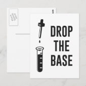 Laat vallen de basis voor de bassenchemie briefkaart (Voorkant / Achterkant)