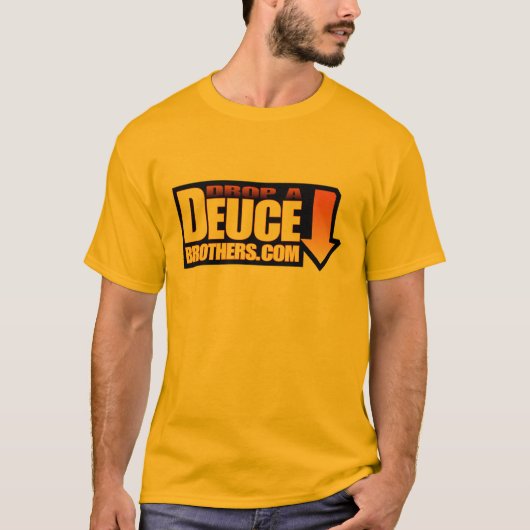 Laat vallen een Logo van Deuce Brothers Oranje T-shirt (Voorkant)