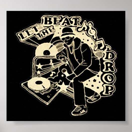 laat vallen poster (Voorkant)