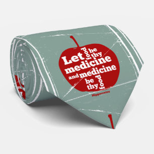 Laat voedsel worden door medicijn Hippocrates quot Stropdas