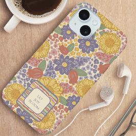 Laat vreugde bloeien – Phone Case met bewerkbare t iPhone 15 Hoesje