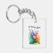 Laat vriendelijkheid bloeien sleutelhanger (Voorkant Links)