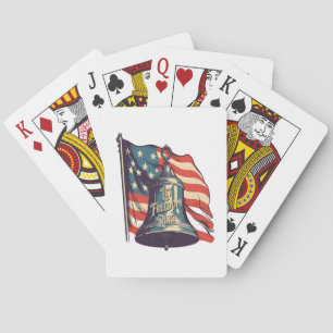 Laat vrijheid een grappige luiaard klinken pokerkaarten