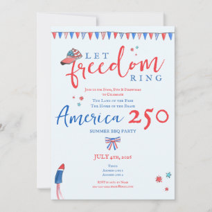 Laat Vrijheid Klinken 4 juli Amerika 250 Patriotti Kaart