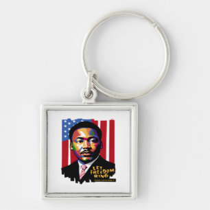 Laat vrijheid klinken, MLK Quote, Black History Sleutelhanger