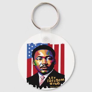 Laat vrijheid klinken, MLK Quote, Black History Sleutelhanger