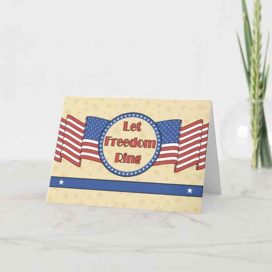 Laat vrijheid Ring Kaart (Voorkant)