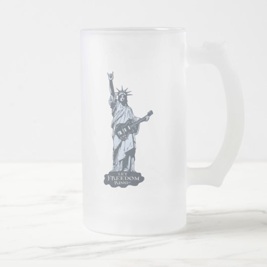 Laat vrijheid Ring Matglas Bierpul (Rechts)