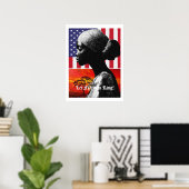 Laat vrijheid Ring Poster (Thuiskantoor)