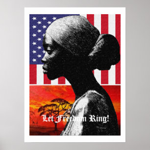 Laat vrijheid Ring Poster