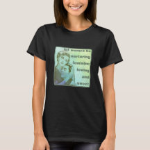 Laat vrouwen (donker) T-shirt zijn