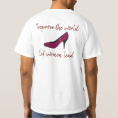 Laat vrouwen T-shirt leiden (Achterkant)