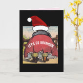 LAA'T WE BRANDON! GROOTE BILLEN VROUW FUNNY KERSTM KAART (Gele Bloem)