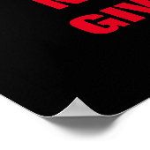 Laat Winston Churchill Motivation Pop Art nooit op Poster (Hoek)