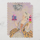 Laat ze cake eten ~ Uitnodigingen / RSVP (Voorkant / Achterkant)