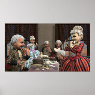 Laat ze de kook eten - klein Poster