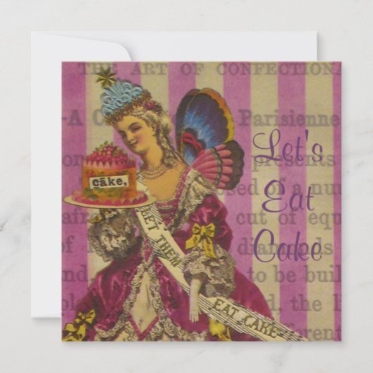 Laat ze eten ~ Invitaties Kaart (Voorkant)