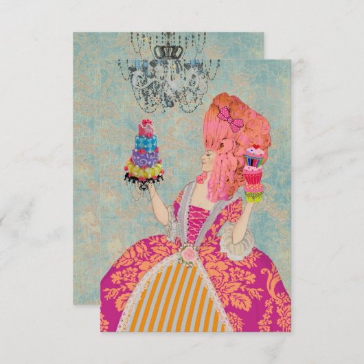 Laat ze eten ~ Invitaties / RSVP (Voorkant / Achterkant)