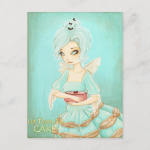 Laat ze eten - marie antoinette briefkaart