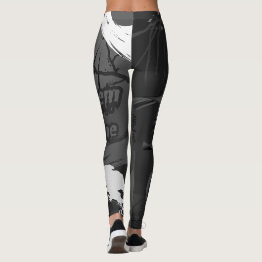 Laat ze komen, Japanse samoerai krijger Leggings (Achterkant)
