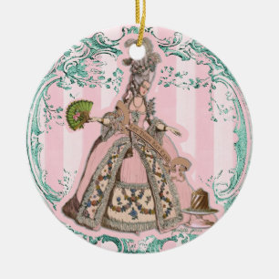 Laat ze Marie Antoinette Pink Ornament eten