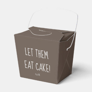 Laat ze met het eten van een Cake Wedding naar hui Bedankdoosjes