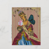 Laat ze taart eten ~ ansichtkaarten / uitnodiginge uitnodiging briefkaart (Voorkant / Achterkant)