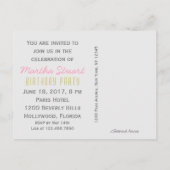 Laat ze taart eten ~ ansichtkaarten / uitnodiginge uitnodiging briefkaart (Achterkant)