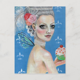 Laat ze taart eten briefkaart