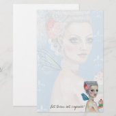 Laat ze taart eten briefpapier (Voorkant / Achterkant)