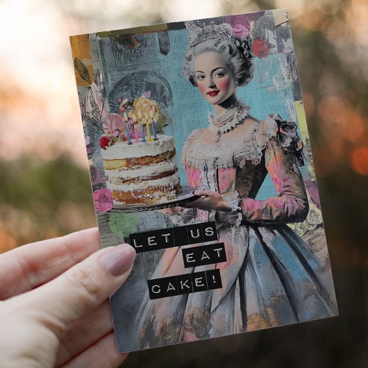 Laat ze taart eten - gepersonaliseerde verjaardags kaart