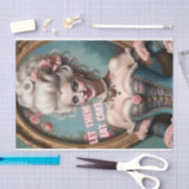 Laat ze taart eten Marie Antoinette Decoupage papi Tissuepapier (Craft)