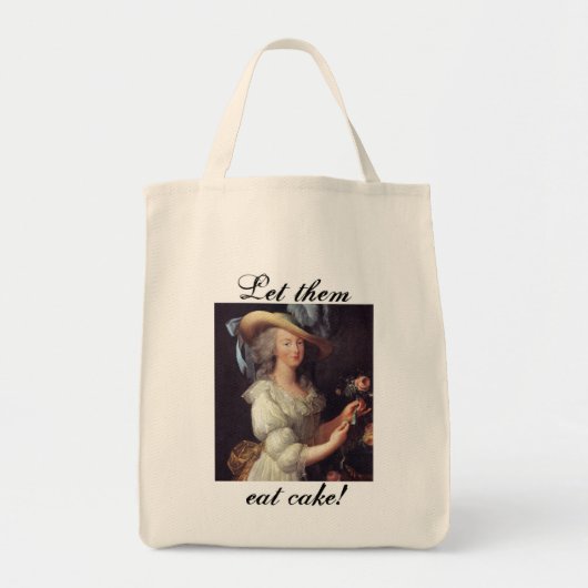 Laat ze taart eten... tote bag (Voorkant)