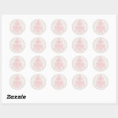 Laat ze taart Sticker eten - roze (Vel)