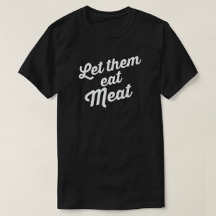 LAAT ZE VLEES ETEN T-SHIRT