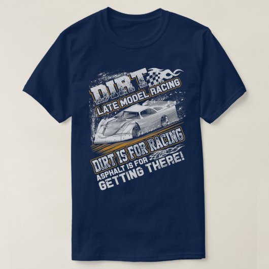 Laatst gewijzigd model van Dirt Track Racing Dirt T-shirt (Design voorkant)