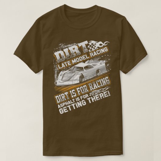 Laatst gewijzigd model van Dirt Track Racing Dirt  T-shirt (Design voorkant)