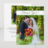 Laatst huwelijk - Hartelijk dank Kaart (Voorkant / Achterkant)